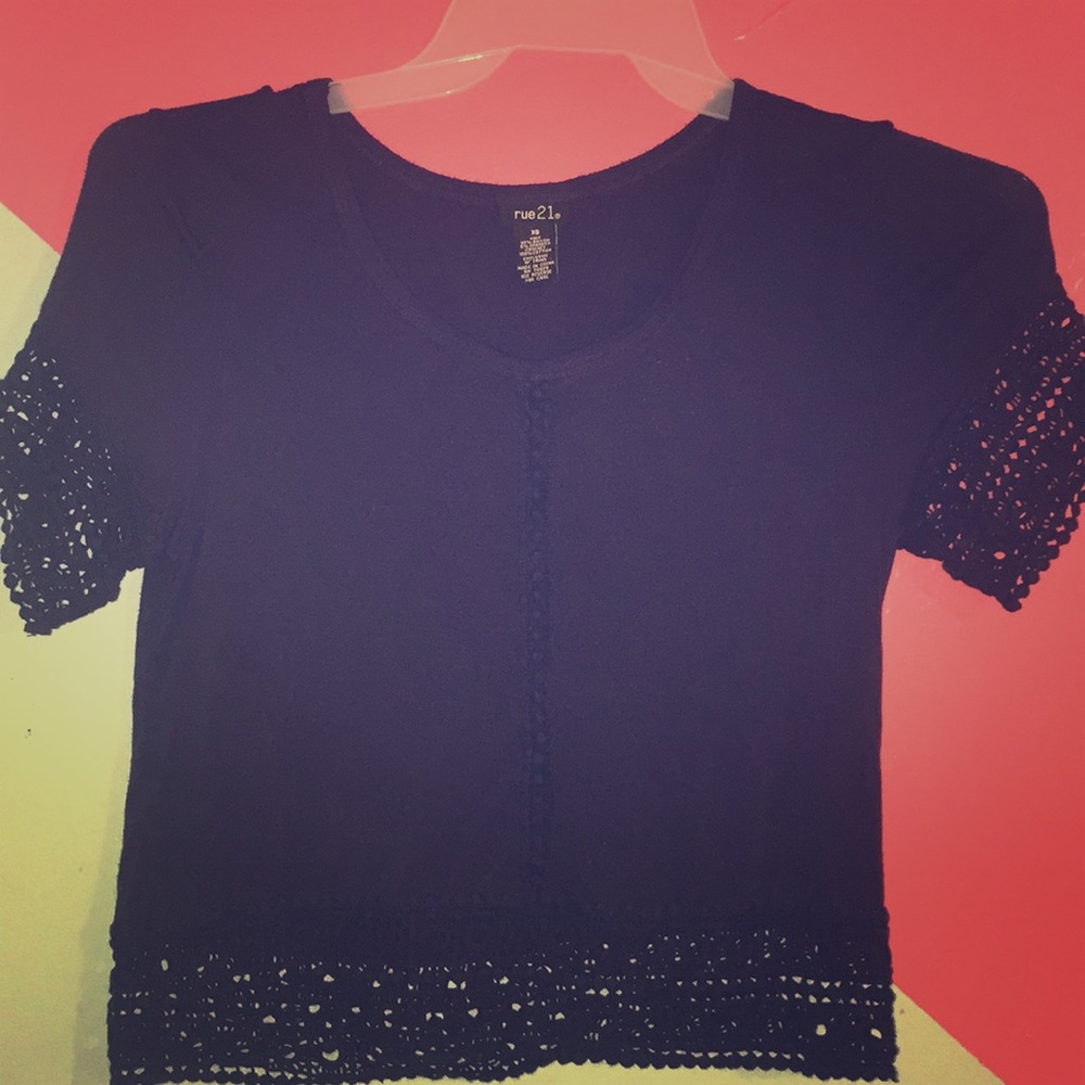 Navy blue top